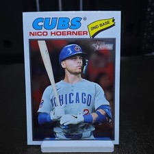 Topps 2026 Heritage Base Set Baseball Nico Hoerner Chicago Cubs #28