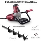 Yescom 1500W Electric Post Hole Digger 6" 12" Earth Auger Drill Bit Powerhead — photo 8