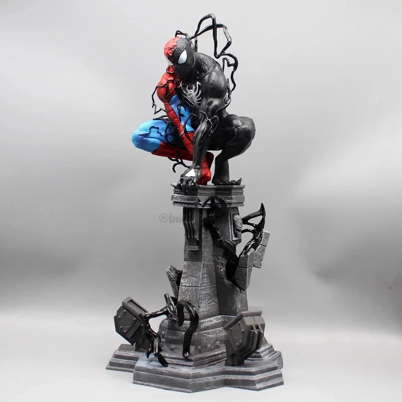 NUEVO Marvel Spiderman Symbiote Venom 38 Cm PVC Ultra Alto Detalle Estatua Dinámica Foto 3 de 4