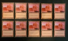 10x Mountian #346 Urza's Saga Basic Land Magic The Gathering MTG Mixed Condition
