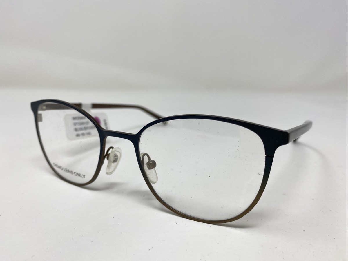 Walmart Eyewear MK09804 Blue/Brown 49-19-140 Full Rim Eyeglasses