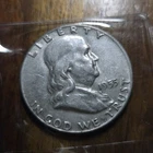 1955 Franklin Half Dollar 90% Silver 50C US Coin Circulated Liberty Bell