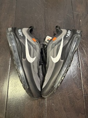 Nike Air Max 97 x OFF-WHITE Black 2018 AJ4585-001 Men's Size 10.5 NO BOX Virgil