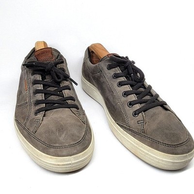 Ecco Danish Design Mens Gray Distressed Lace Up Sneakers Size US 12 EUR 46