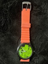 Vintage/Rare Green With Orange WristBand Gotcha Watches - Hard To Find! - 1980’s