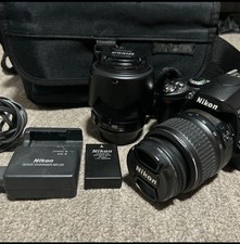 Nikon D40 Double Lens Set Digital SLR Camera Excellent Condition