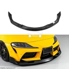 For 2020-25 Toyota Supra MK5 Real Carbon Fiber AG 3pc Style Front Bumper Lip Kit