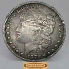 1879 Morgan Silver Dollar, Rim Damaged - #C58519NQ