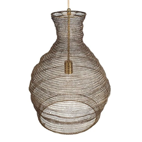 Uttermost Murmur Woven Brass 1 Light Pendant - N/A - Picture 6 of 10