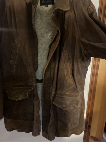 Wilsons Leather Vintage Pelle Studio Suede Leather Jacket Mens Size XXL - Picture 4 of 21