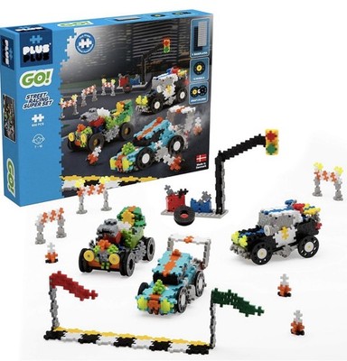Plus Plus Go! Street Racing Super Set 900 Pieces Item #05058 Made In Denmark 