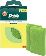 Leaf Green Scrubbing Sponge Set, Non-Scratch Kitchen, Dish & Appliance