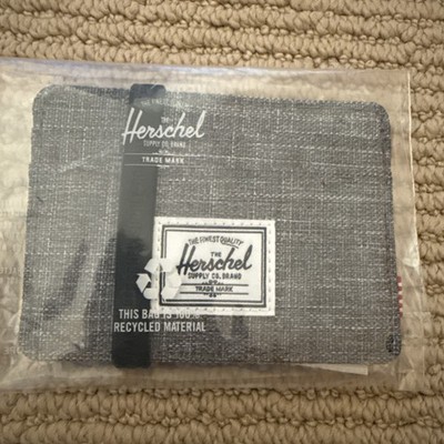 Herschel Supply Company Charlie Cardholder RFID Raven Crosshatch  Wallet