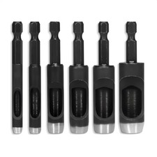 Leather Hole Punch Tool Set - 6 Pcs Drill Bits 3/16" 1/4" 5/16" 3/8" 7/16" 1/...