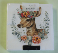 20 Servietten Kitz Niedlich Rehe Blumen 1 Packung Ovp Motivservietten Fasana Tie