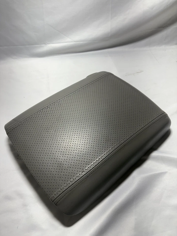 Cadillac Escalade 2001-2006 consola central tapa reposabrazos cuero gris OEM Foto 4 de 4