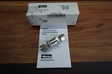 2 x Parker 4A-C4L-1-SS Check Valve 1/4" Tube Fitting to 1/4" Tube Fitting 1 PSI