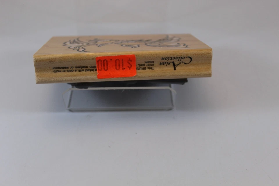 Nuevo sello de madera sin entintar Ribbontail Goldfish Stampendous 4,75" x 3,25" P063 Foto 4 de 4