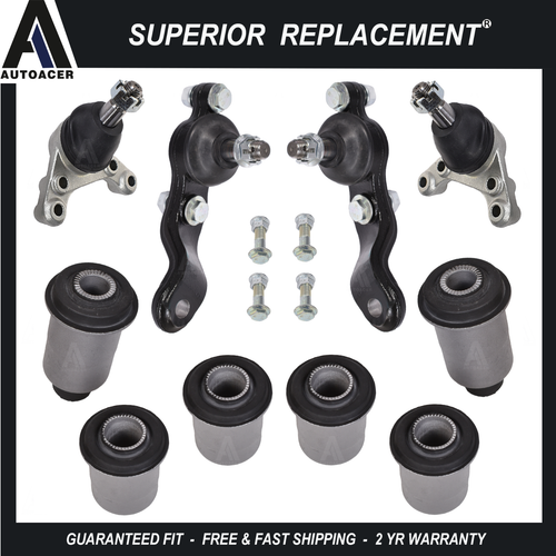 Front Upper Lower Control Arm Bushes & Ball Joints Kit 10pc for