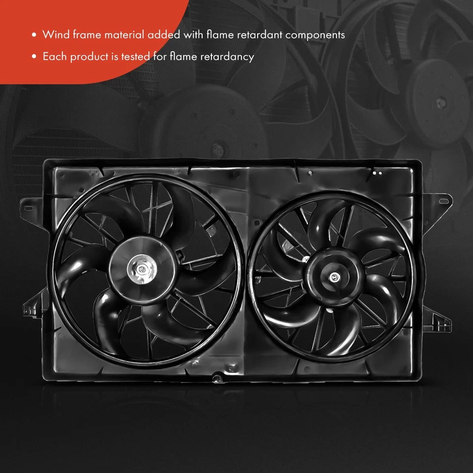 Вентилятор охлаждения радиатора двойного двигателя с плащаницей в сборе для Ford Windstar 1999-2003 - Изображение 3 из 4