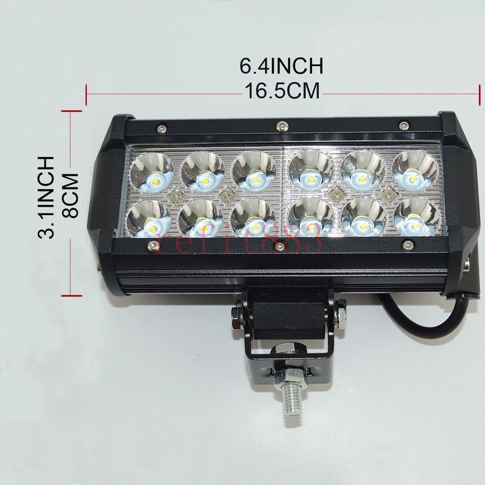 36W LED Work Light Bar Spot light For Yamaha Suzuki Honda Arctic Cat ATV QQ113 - Image 3 of 4