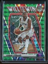 2020-21 Panini Mosaic Kawhi Leonard Will To Win Green Mosaic #3 Clippers