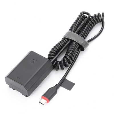 Camera External Power Source Type-C to NP FZ100 Dummy Battery for A1 A7C A7III