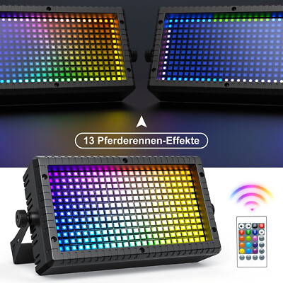 288 LED RGBW DMX Wall Washer Bühnenlicht Strobe DJ Party Weihnachten Halloween