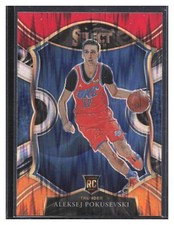 2020-21 Select Aleksej Pokusevski Rookie Red White Orange Shimmer Prizm #77 NBA