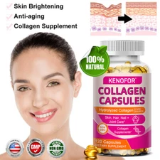 Hair Skin and Nails Vitamins | 120 Softgels | Biotin and Collagen & Vitamin C