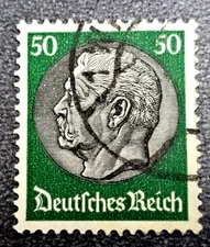 Stamp Germany Deutsches Reich Hindenburg 50 Pfennig 1933 Mi. Nr. 525 (33547)