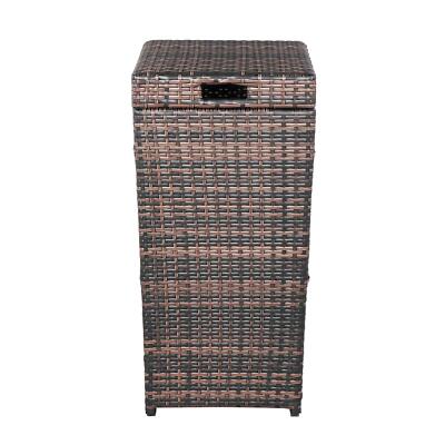 Waterproof Dustbin Recycling Container Waste Bin W/ Lid Trash Garbage Can Lawn