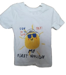 my first holiday t shirt baby boy