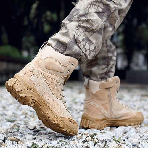 Men's Tactical Cadet Security Military Police Hiking Army Patrol Combat Boots - Picture 7 of 31