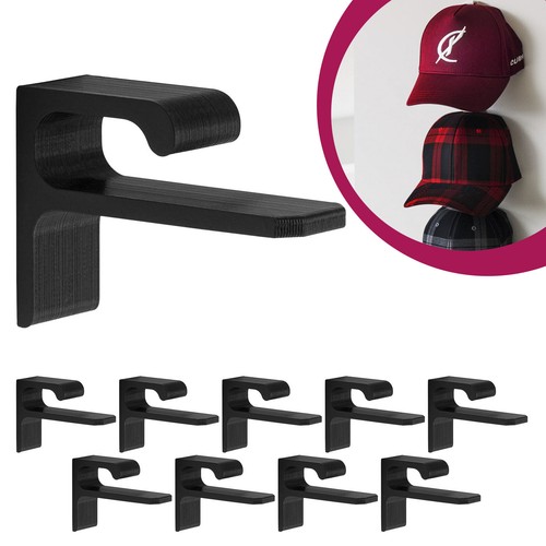 10x Cap Wandhalterung Halterung Mützen Wand Halter passend für New Era Flexfit - Picture 2 of 11