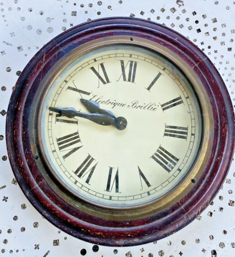 ANTIQUE ELECTRIC INDUSTRIAL WATCH BRILLIE' Ø 36 cm. - Picture 1 of 7
