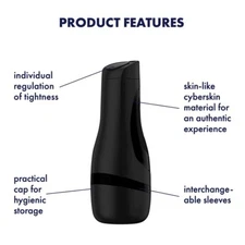 Satisfyer Men Classic Masturbator | Realistic Sleeve | Discreet | Easy to Clean