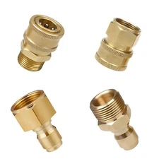 4x Pressure Washer Adapters Set Quick Disconnect Kit M22 Swivel to 3/8'' Connect