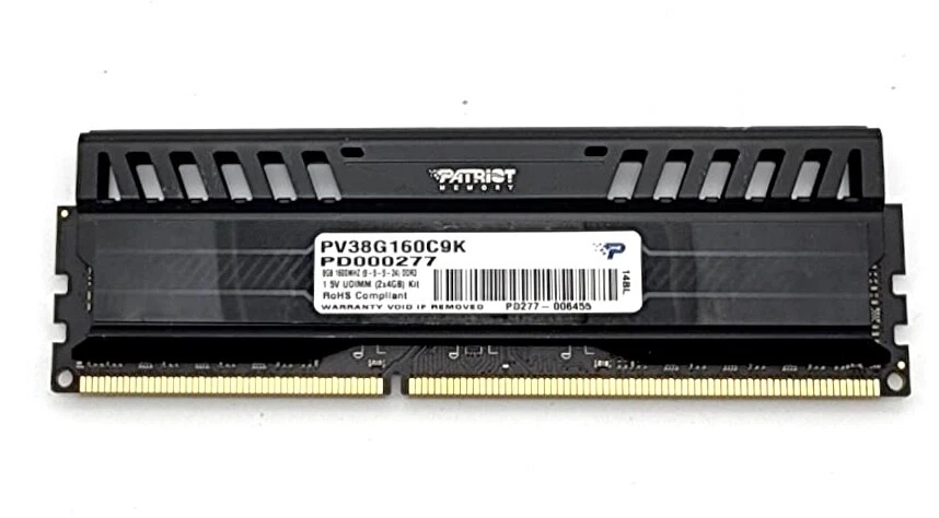 Patriot Viper 4GB (1x4GB) RAM PC3-12800 DDR3-1600 Gaming SDRAM PV38G160C9K - Image 3 of 3