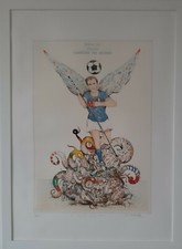 ANTONIO POSSENTI - Litografia cm.70x50 - L'ANGELO AZZURRO