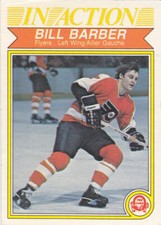 82/83 OPC...BILL BARBER...IN ACTION...# 247...FLYERS...FREE COMBINED SHIP