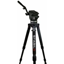 New Cartoni Focus 18 Fluid Head with Stabilo Tripod (100mm), MFR #KF18-3CS