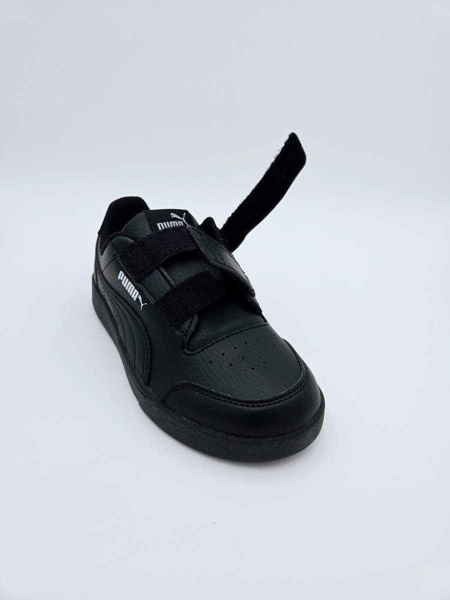 PUMA SHUFFLE V PS Black/Black Little Kids' Sneakers 375689 06. #92