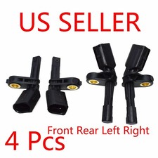 4 Abs Wheel Speed Sensor Front Rear Left Right Fits For Audi Volkswagen Set 4 Abs Wheel Speed Sensor Front Rear Left Right Fits For Audi Volkswagen Set