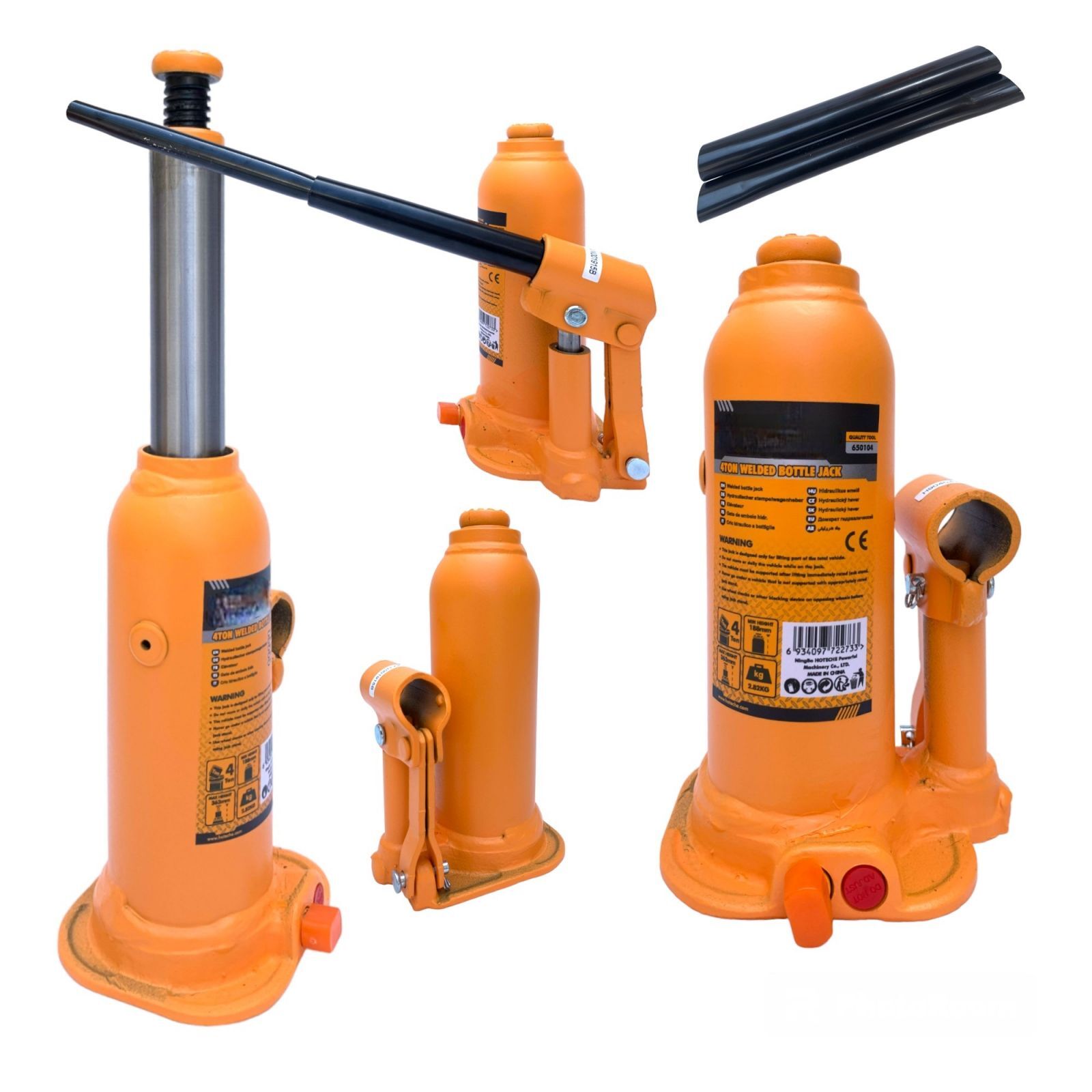 Crick Cric Idraulico per auto a bottiglia Sollevatore Martinetto 4 Tonnellate