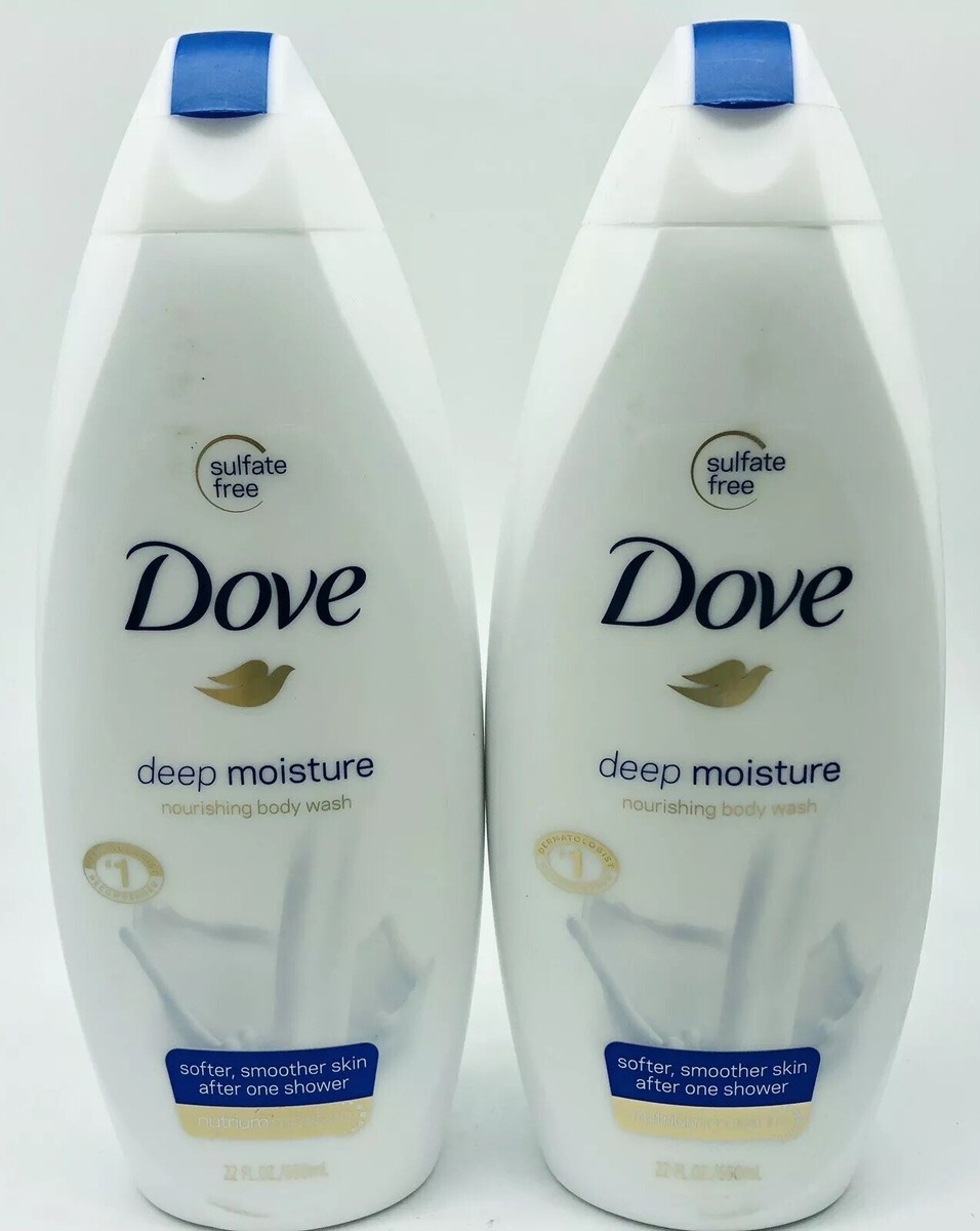 2 PACK Dove Deep Moisture Body Wash Sulfate Free 22 oz ea