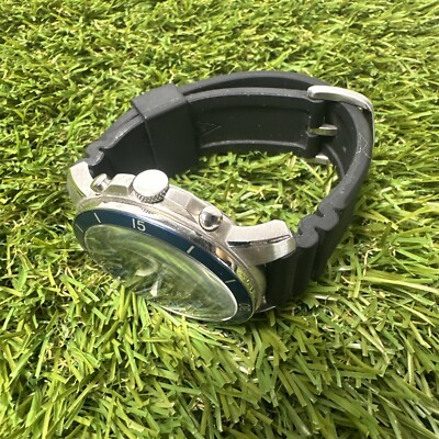 FOSSIL FS5300 Black Silicone Band Chronograph Dial Men Watch  display picture 1