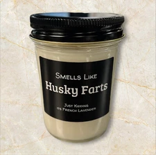 Husky Farts | French Lavender Soy Candle | Pet Owners | Dog Owner Gifts