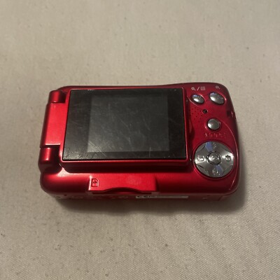 Vivitar ViviCam XX14 Burgundy Slim Digital Camera Flip Screen
