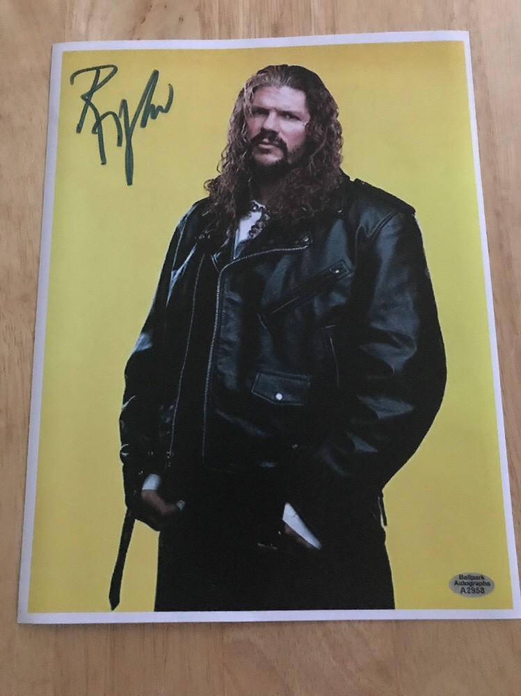 RAVEN ECW ORIGINAL Signed Autograph 8.5X11 Photo WWE WWF TNA WCW
